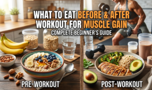 What to Eat Before and After Workout for Muscle Gain: Complete Beginner’s Guide