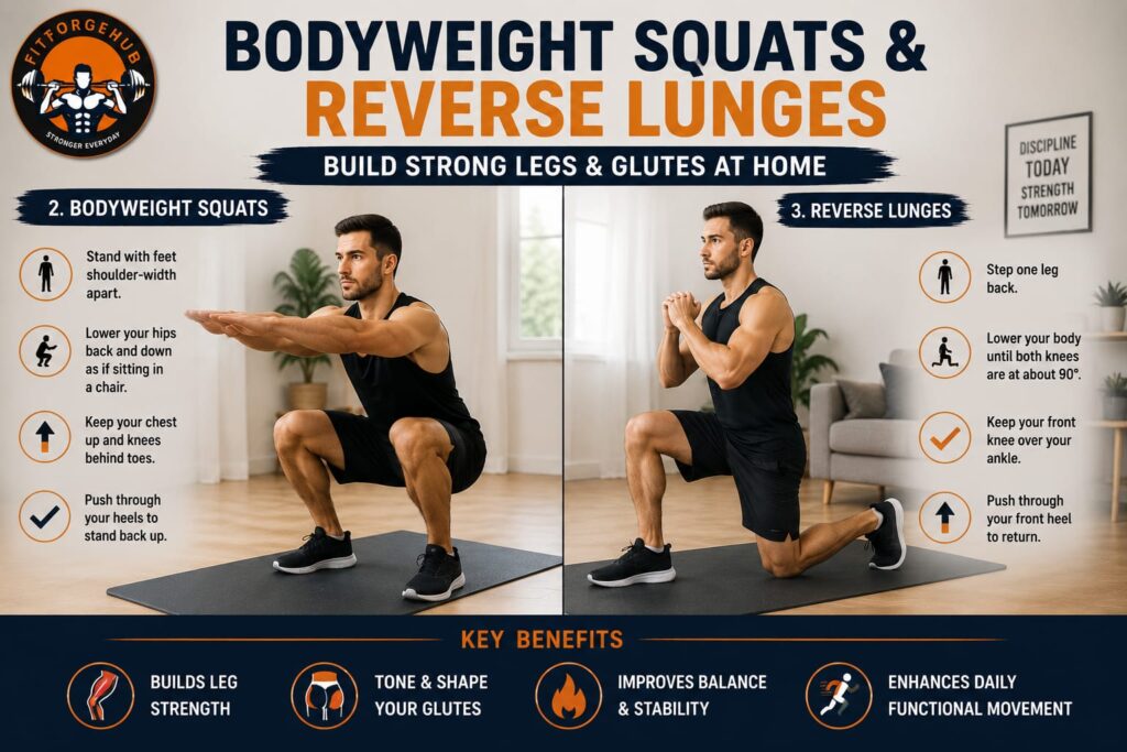 bodyweight squats and reverse lunges bodyweight squats and reverse lunges