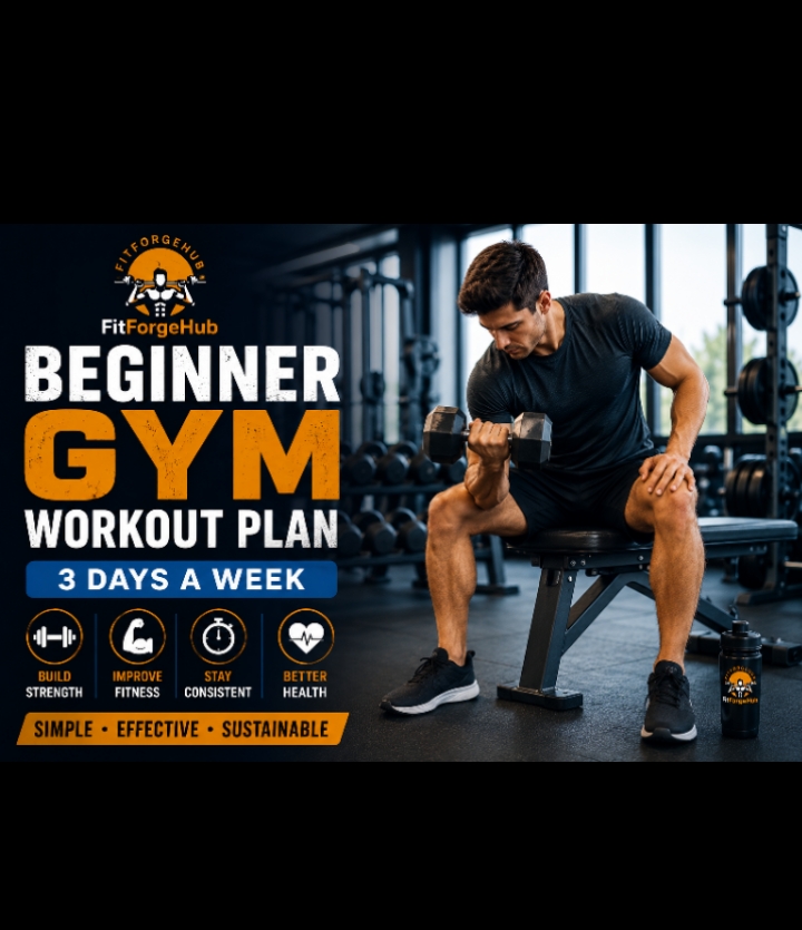 beginner gym workout plan 3 days a week.