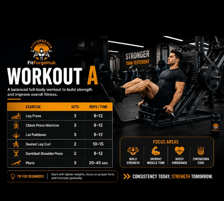 beginner gym workout plan 3 days a week. 2
