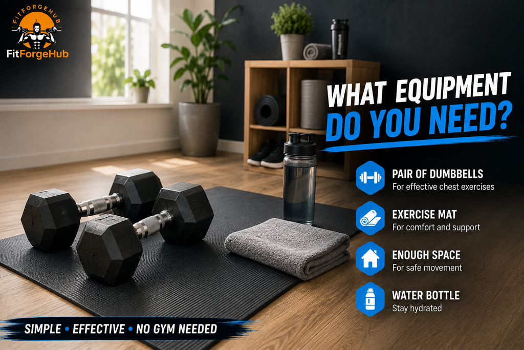 dumbbell chest workout equipment for home.
