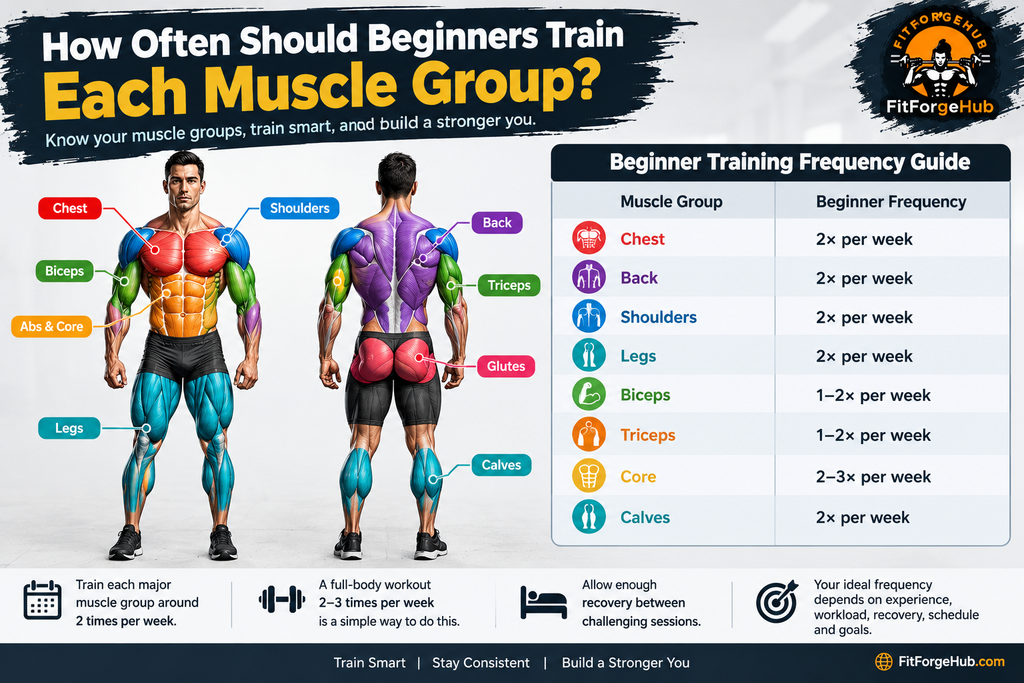 Beginner Muscle Group Training Frequency Guide Beginner muscle group training frequency chart