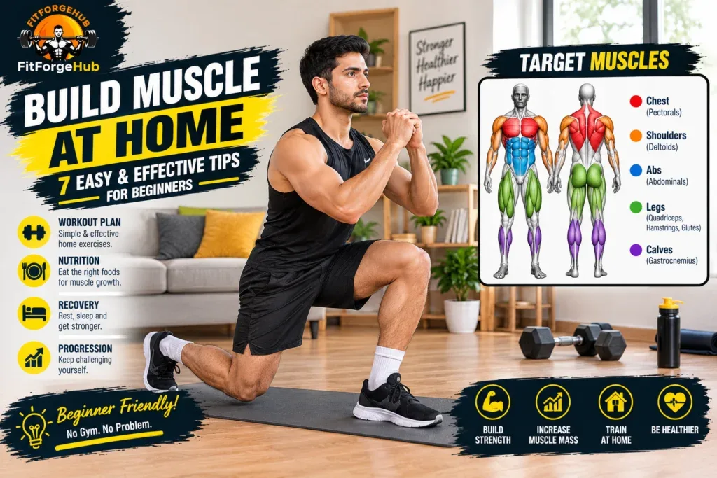 Build Muscle at Home: 7 Easy & Effective Tips for Beginners