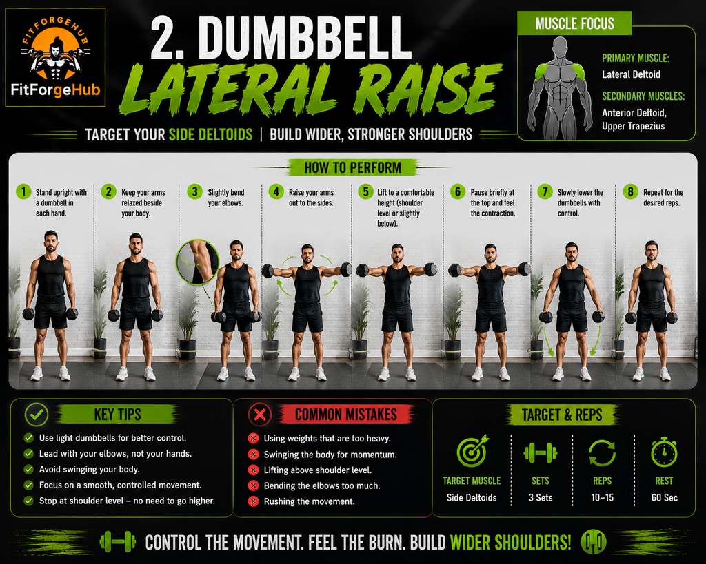 dumbbell lateral raise exercise.jpg Dumbbell lateral raise exercise for beginners