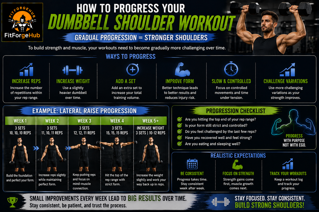 Dumbbell Shoulder Workout Progression for Beginners Dumbbell shoulder workout progression for beginners