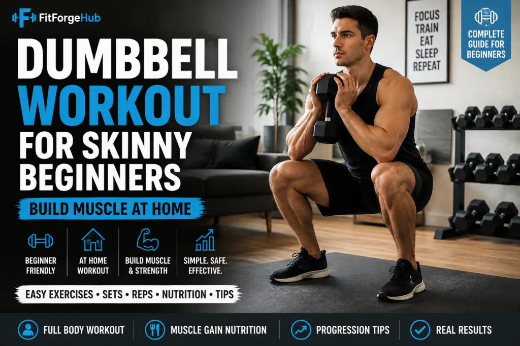 Dumbbell Workout for Skinny Beginners: A Simple Plan to Build Muscle at Home