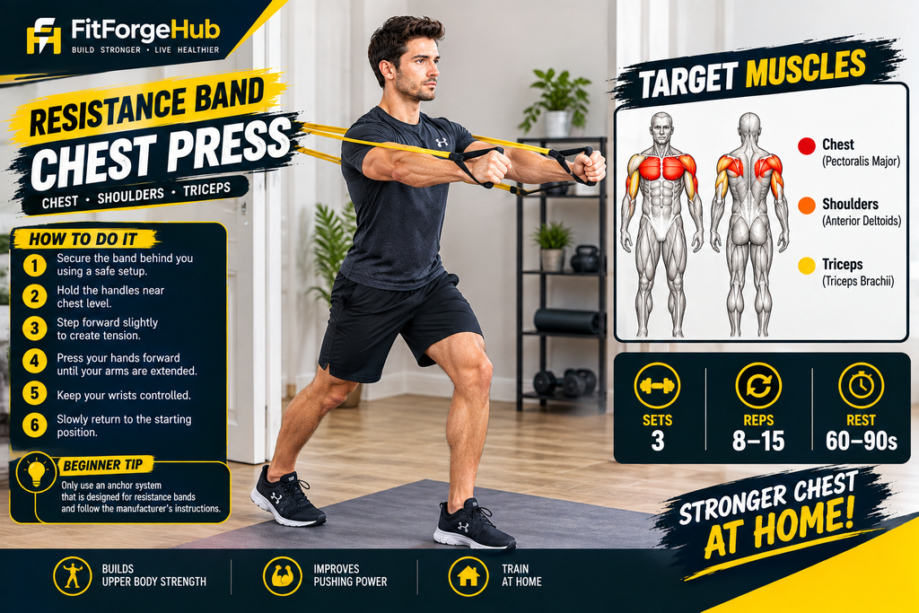 resistance-band-chest-press.jpg resistance band chest press at home targeting chest shoulders and triceps